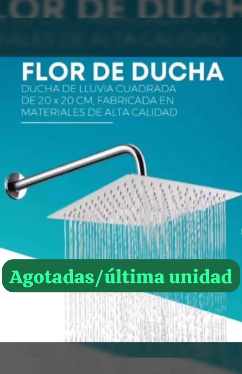 Flor de ducha cuadrada 20x20 cm