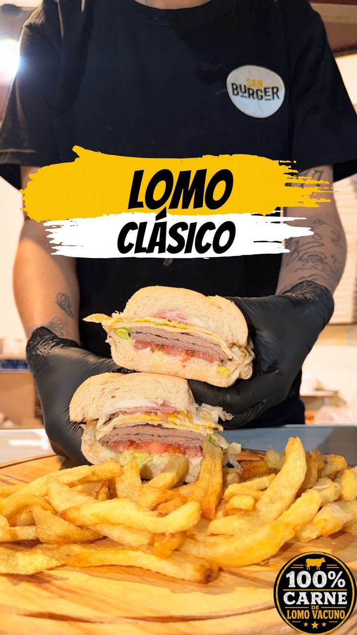 Lomo Clásico con papas fritas