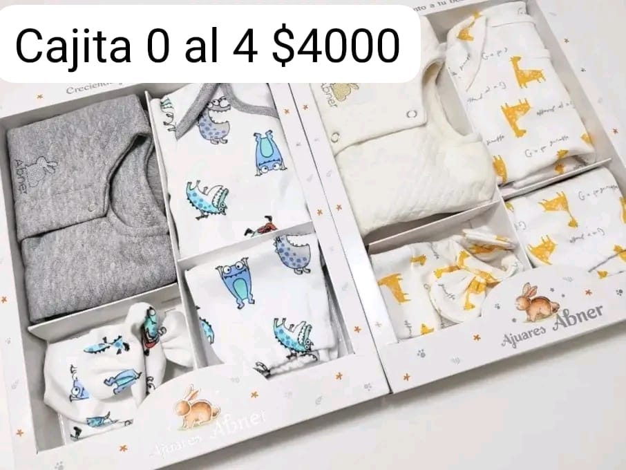 Cajita de ropa para bebé 0 al 4 meses