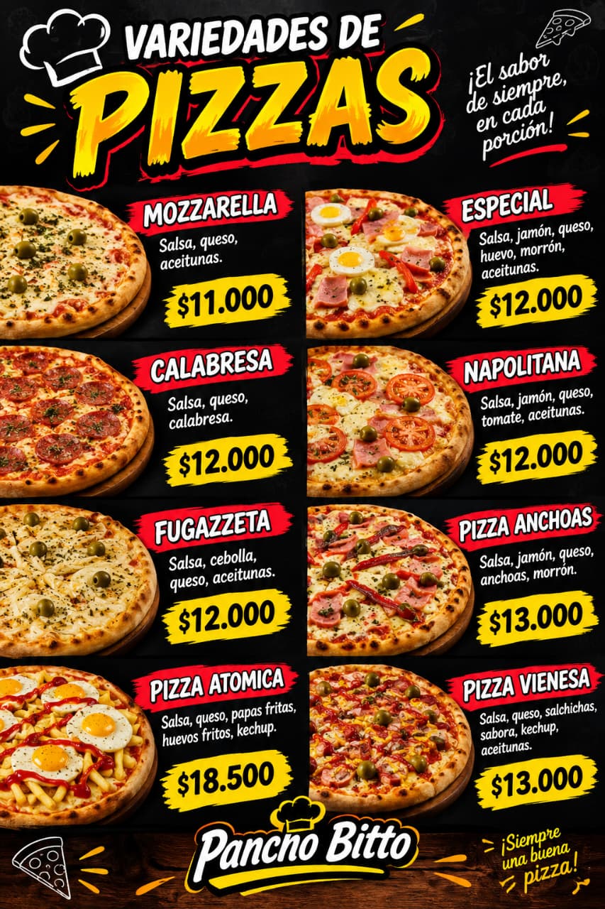 Pizzas Pancho Bitto