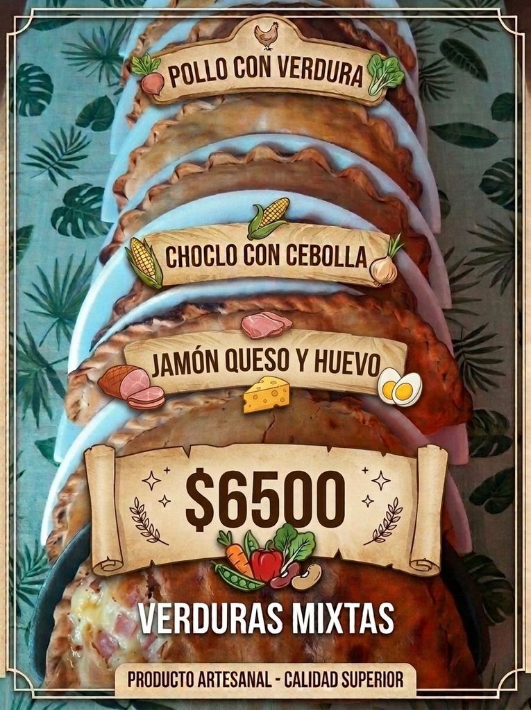 Empanadas artesanales variadas