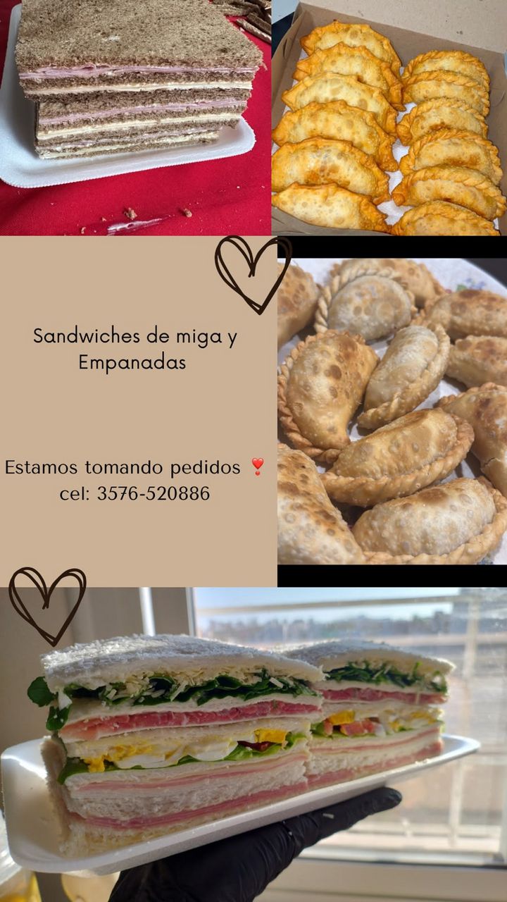 Sandwiches de miga y empanadas