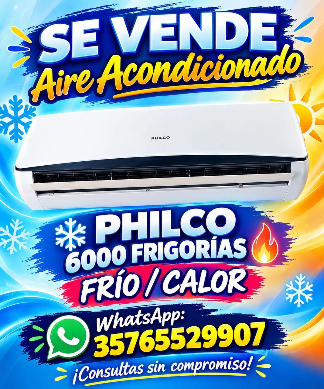 Aire acondicionado Philco 6000 frigorías