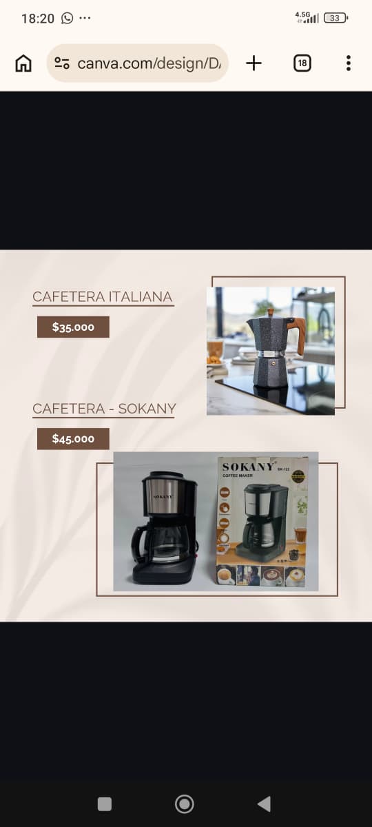 CAFETERA - SOKANY