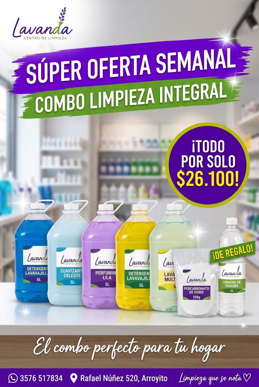 ✨🧹 ¡SÚPER OFERTA SEMANAL: LIMPIEZA INTEGRAL PARA TU HOGAR! 🧹✨