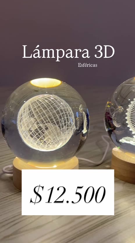 Lámpara 3D Esférica