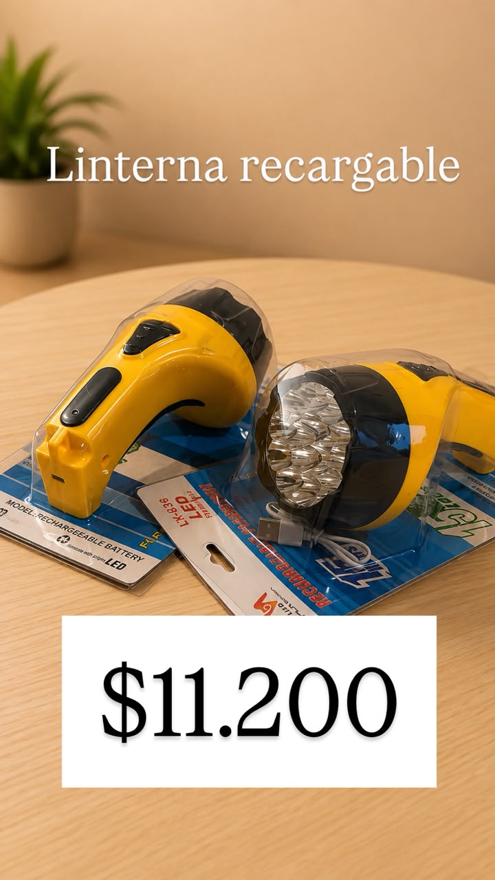 Linterna recargable LED