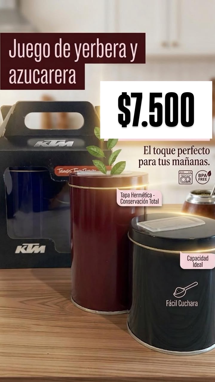 Juego de yerbera y azucarera