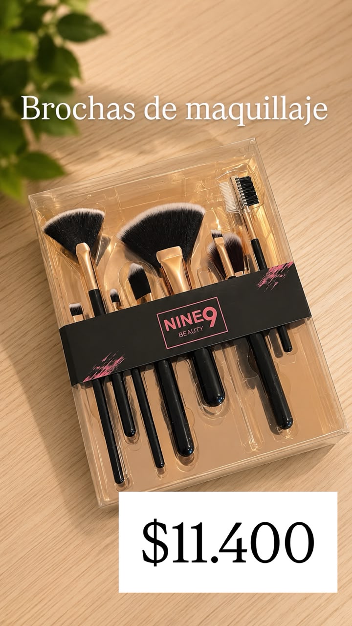 Brochas de maquillaje NINE9 BEAUTY