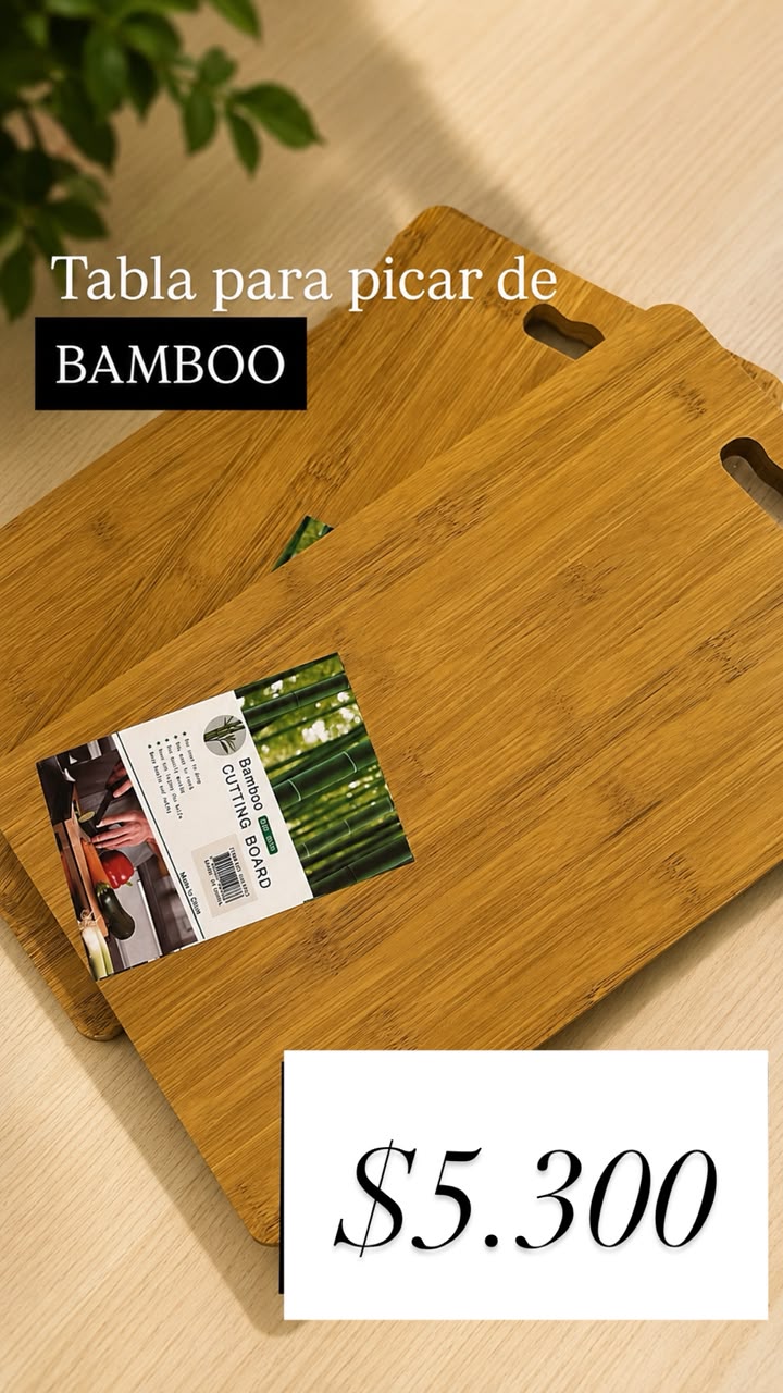 Tabla para picar de bambú