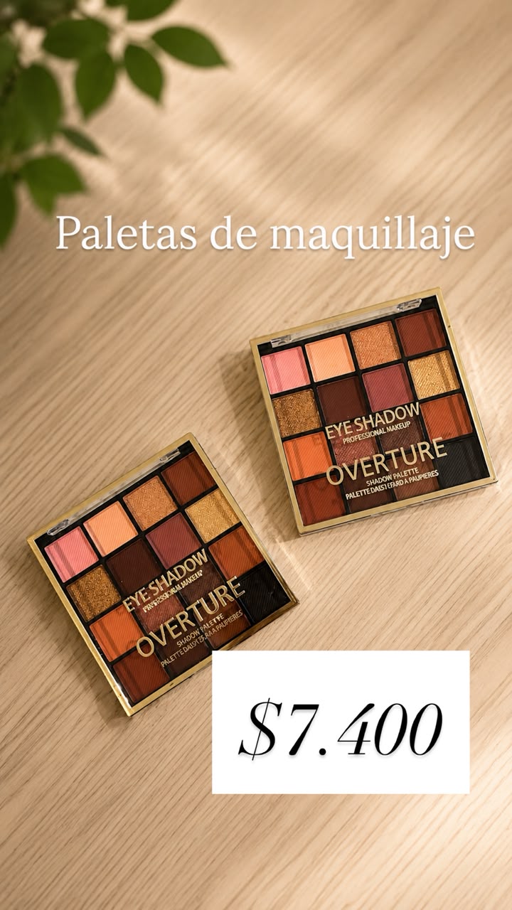 Paletas de sombras OVERTURE