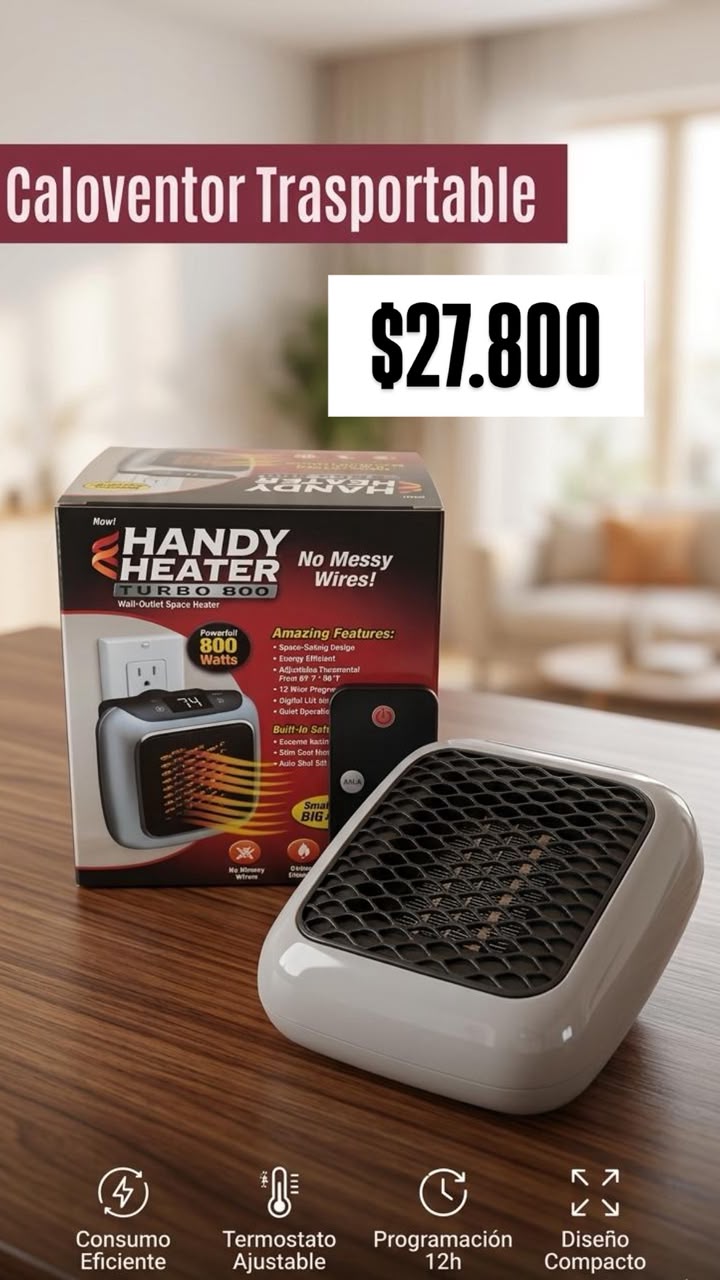 Calentador portátil Handy Heater Turbo 800