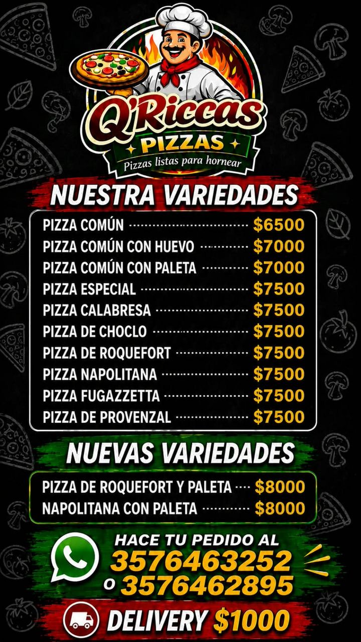 HOLA GENTE, PARA HOY TENEMOS PIZZAS LISTAS PARA HORNEAR 🍕 ENCARGA AL SIGUIENTE LINK