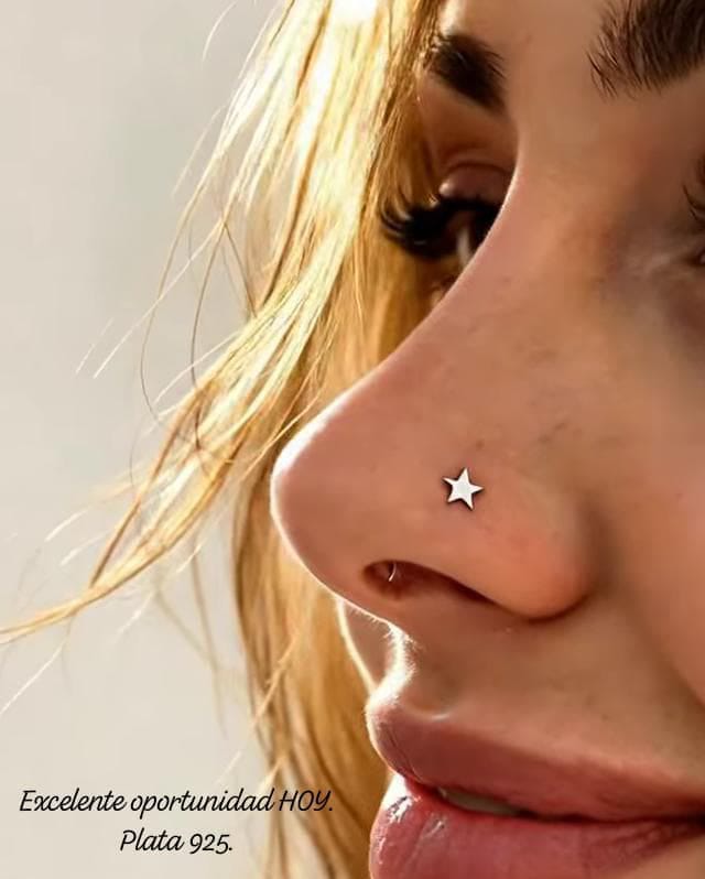 Piercing de estrella para nariz