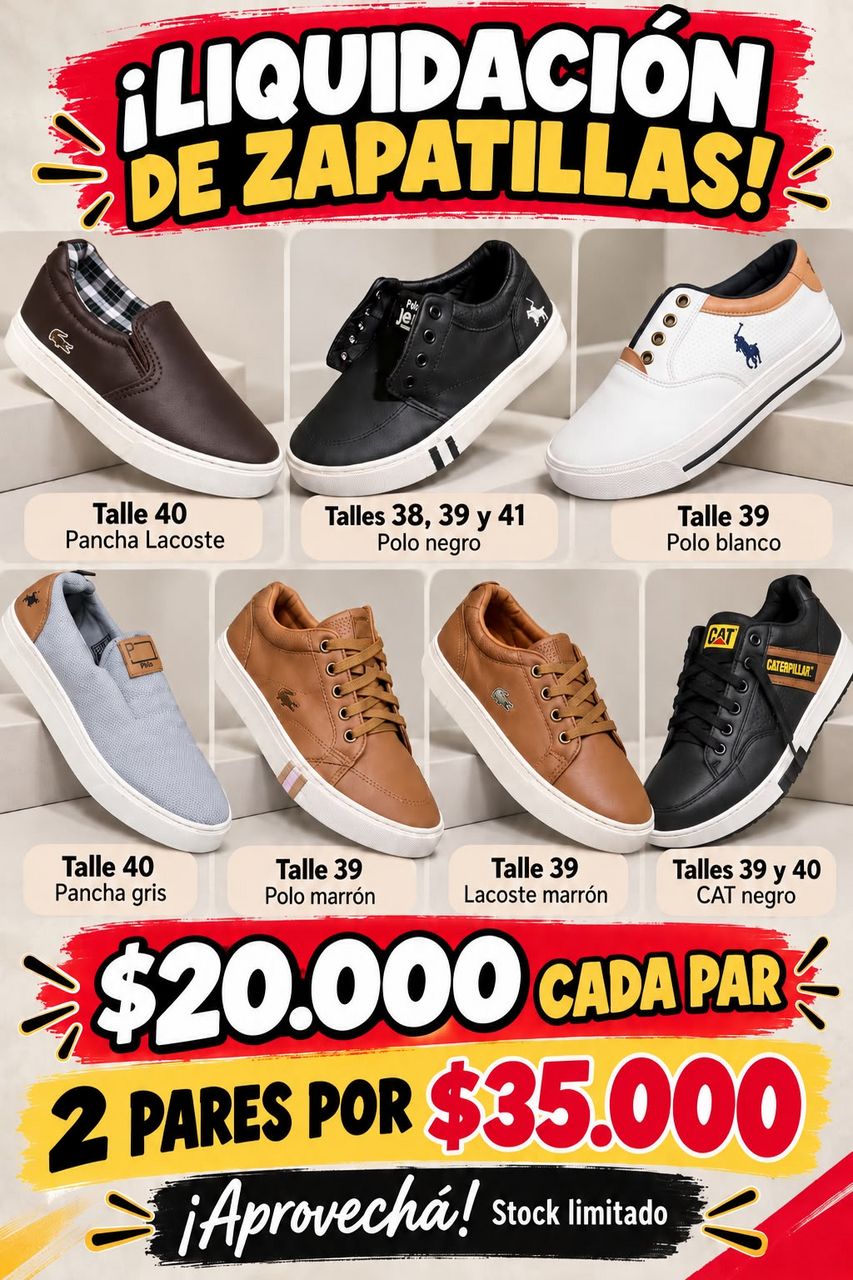 Zapatillas en liquidación