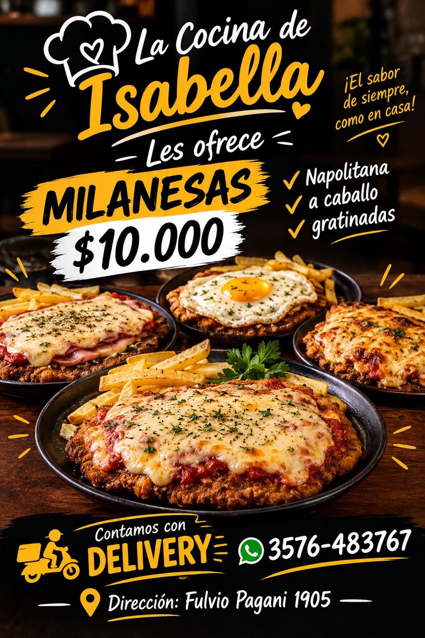 Milanesas de La Cocina de Isabella
