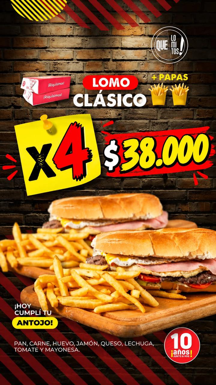 Lomo Clásico con papas