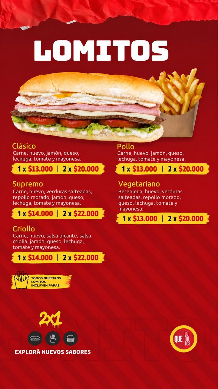 Lomitos con papas