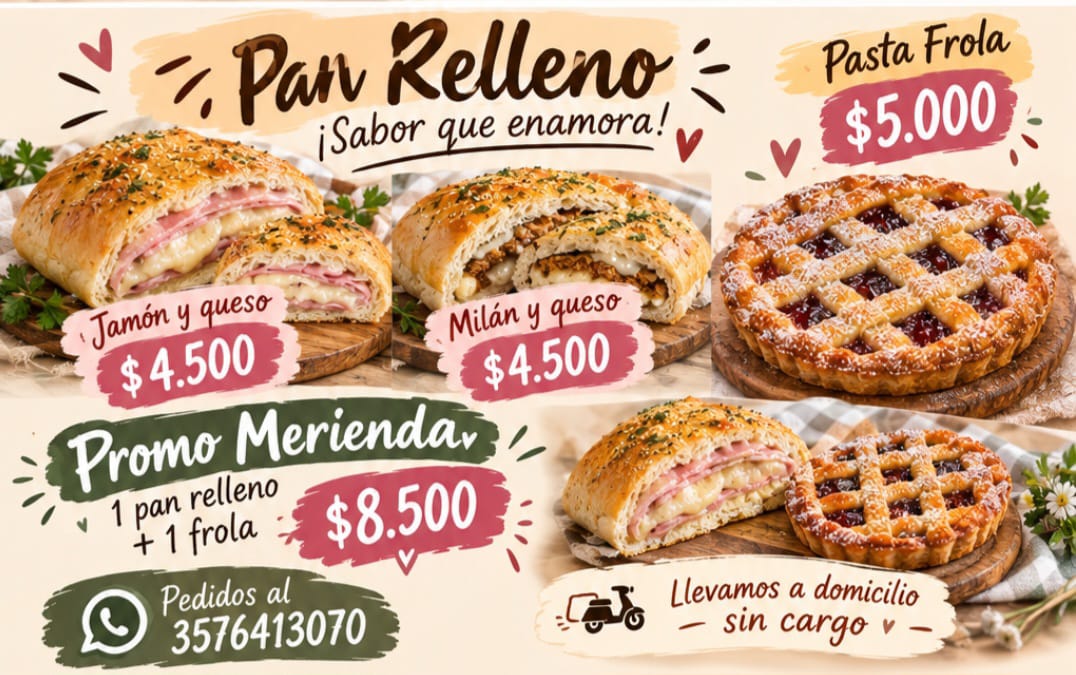 Pan Relleno y Pasta Frola