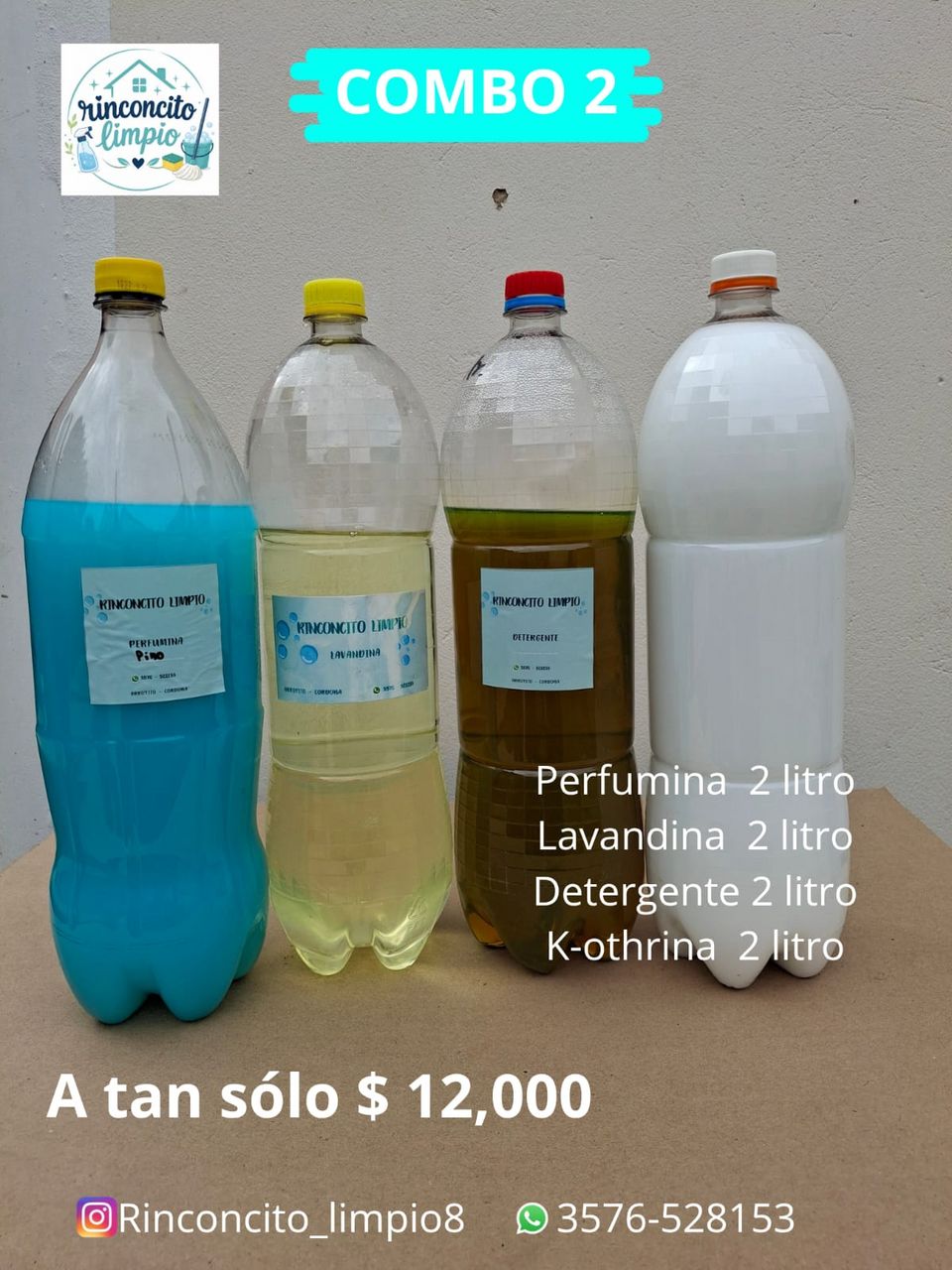 Combo 2 de productos de limpieza