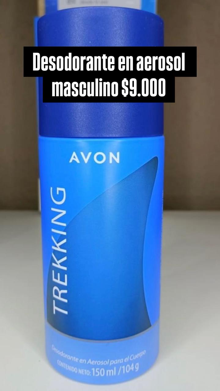 Desodorante en aerosol masculino Avon Trekking