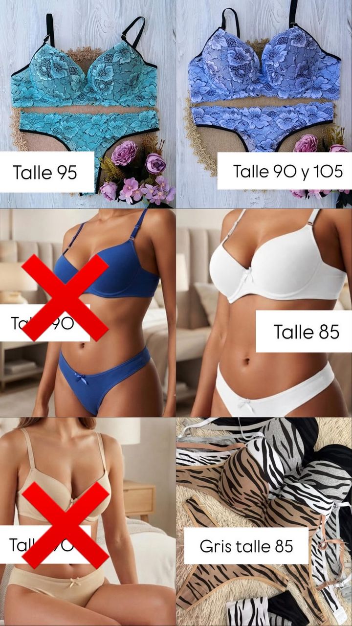 Lencería de tallas variadas