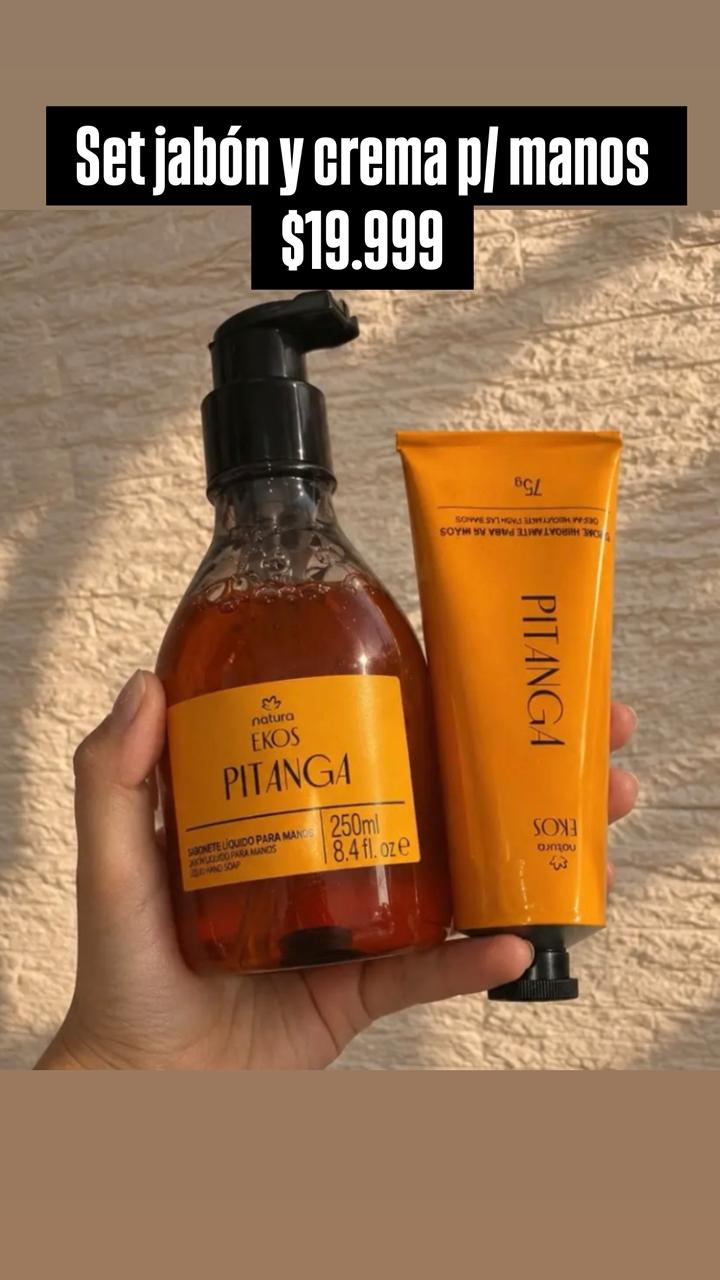 Set jabón y crema para manos Natura Ekos Pitanga
