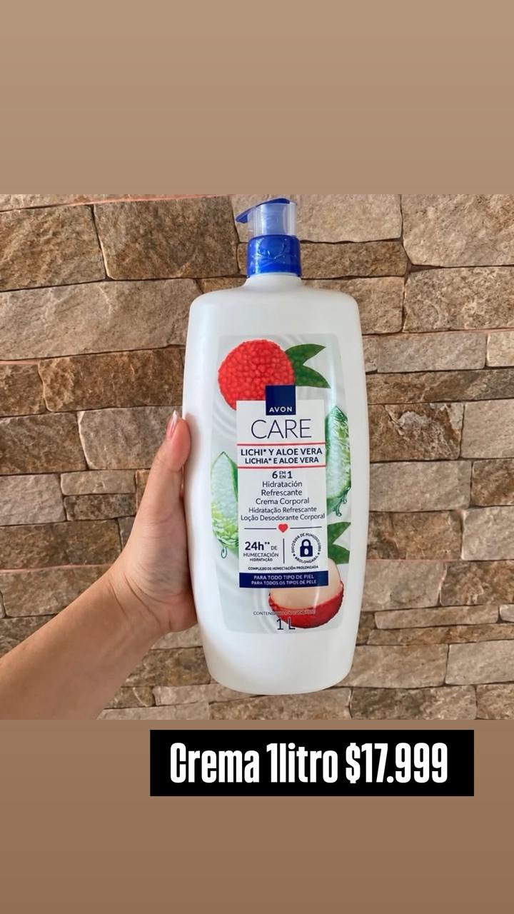 Crema corporal Avon Care Lichi y Aloe Vera