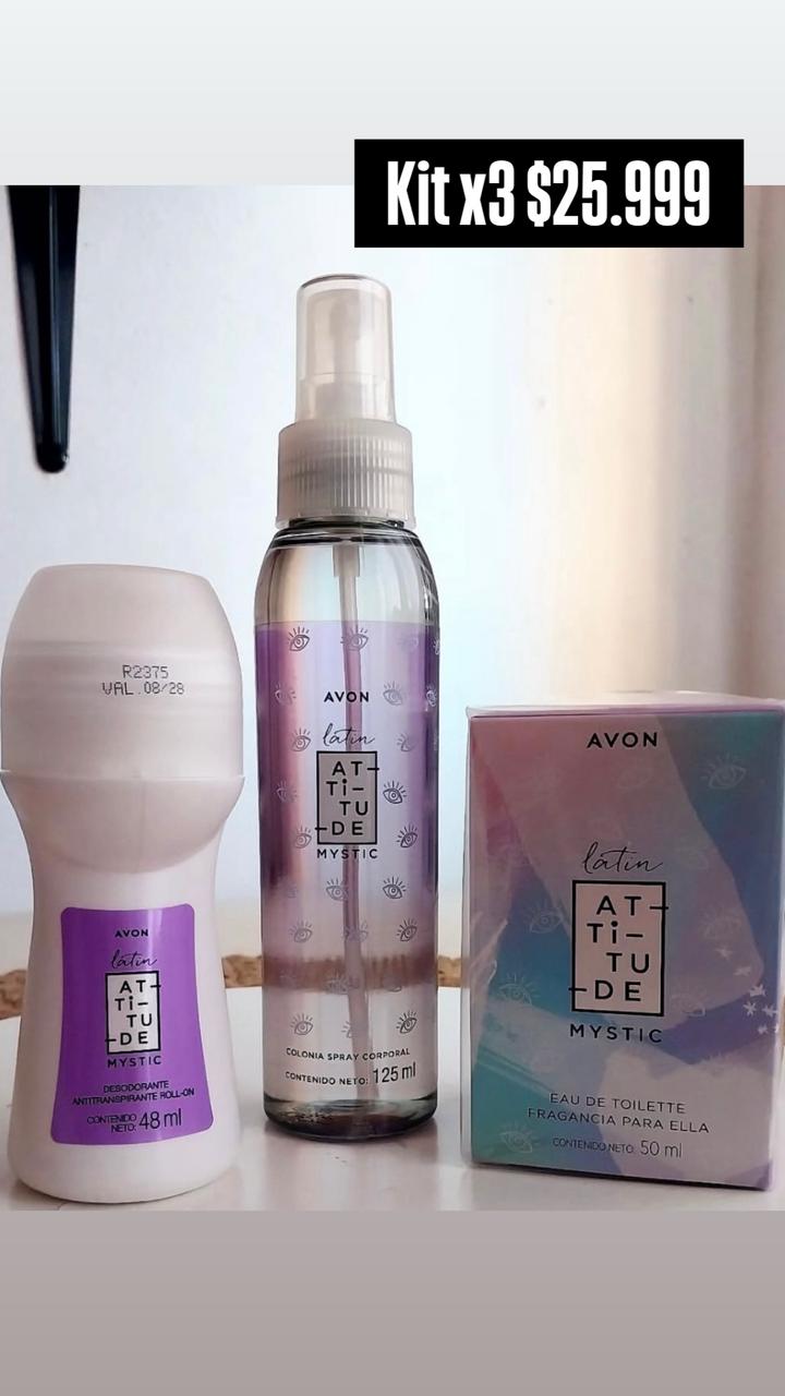 Kit Avon Attitude Mystic 3 productos
