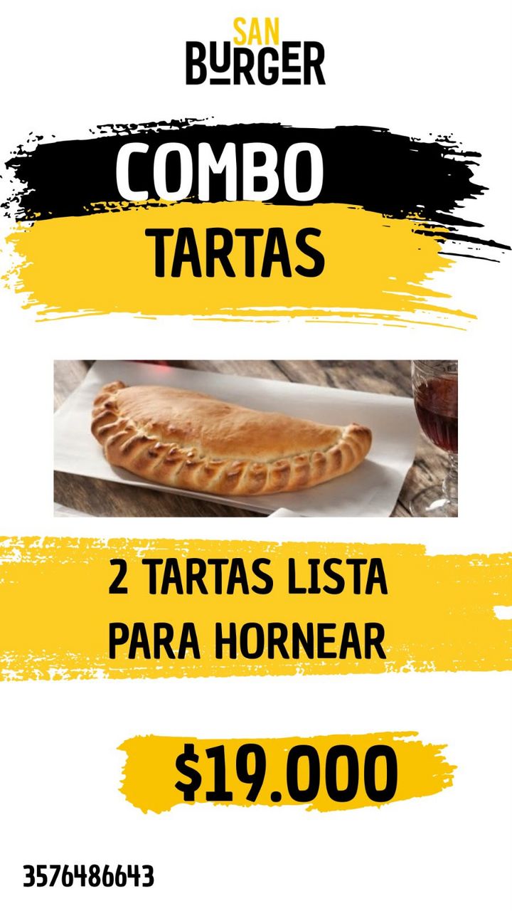 Combo Tartas Lista para Hornear