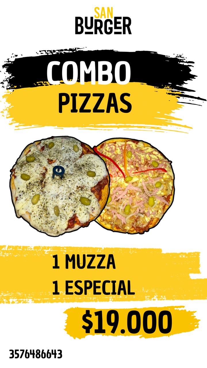 Combo Pizzas Muzza y Especial