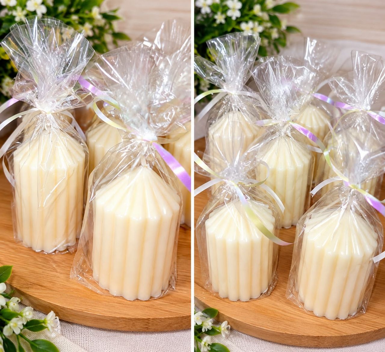 Velas decorativas empaquetadas