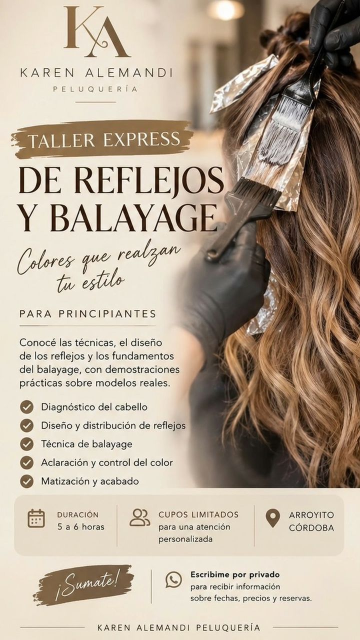 Taller Express de Reflejos y Balayage