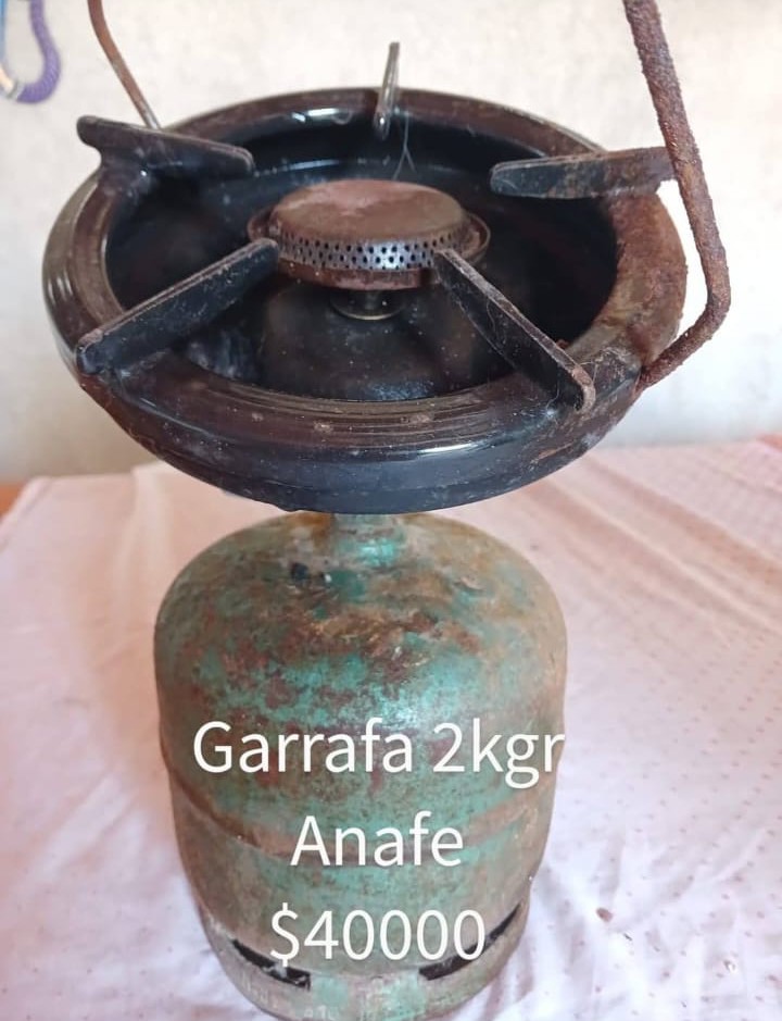 Anafe con garrafa 2kg