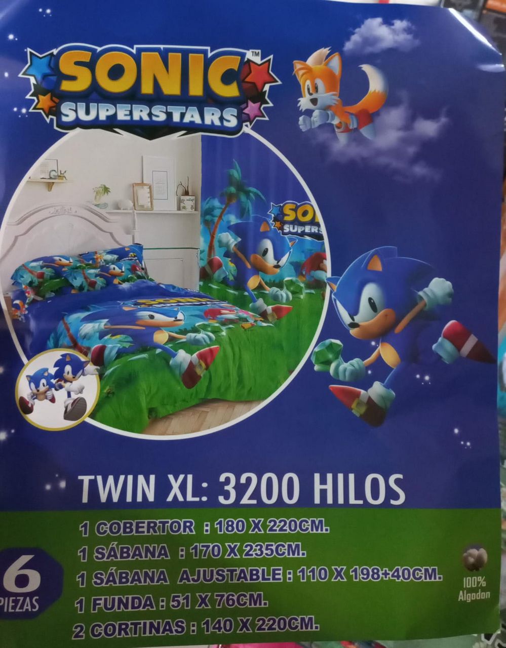 Juego de cama Sonic Superstars 6 piezas