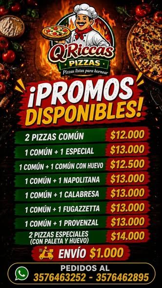 Buenas noches, estamos tomando pedidos y repartiendo 😊🍕