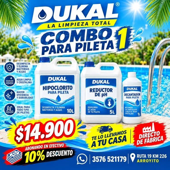 ☀️💦 ¡PREPARÁ TU PILETA CON DUKAL! 🏊‍♂️💙